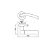 Ручка BUSSARE SOLIDO A-37-10 CHROME/S.CHROME (никель)
