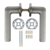 Ручка ADDEN BAU ELIT S-487 NICKEL (цвет НИКЕЛЬ)