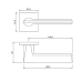 Ручка ADDEN BAU BINARY Q572 BLACK / CHROME RIM (цвет ЧЁРНЫЙ МАТОВЫЙ/ХРОМ)